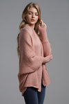 Open Front Batwing Sleeve Cardigan