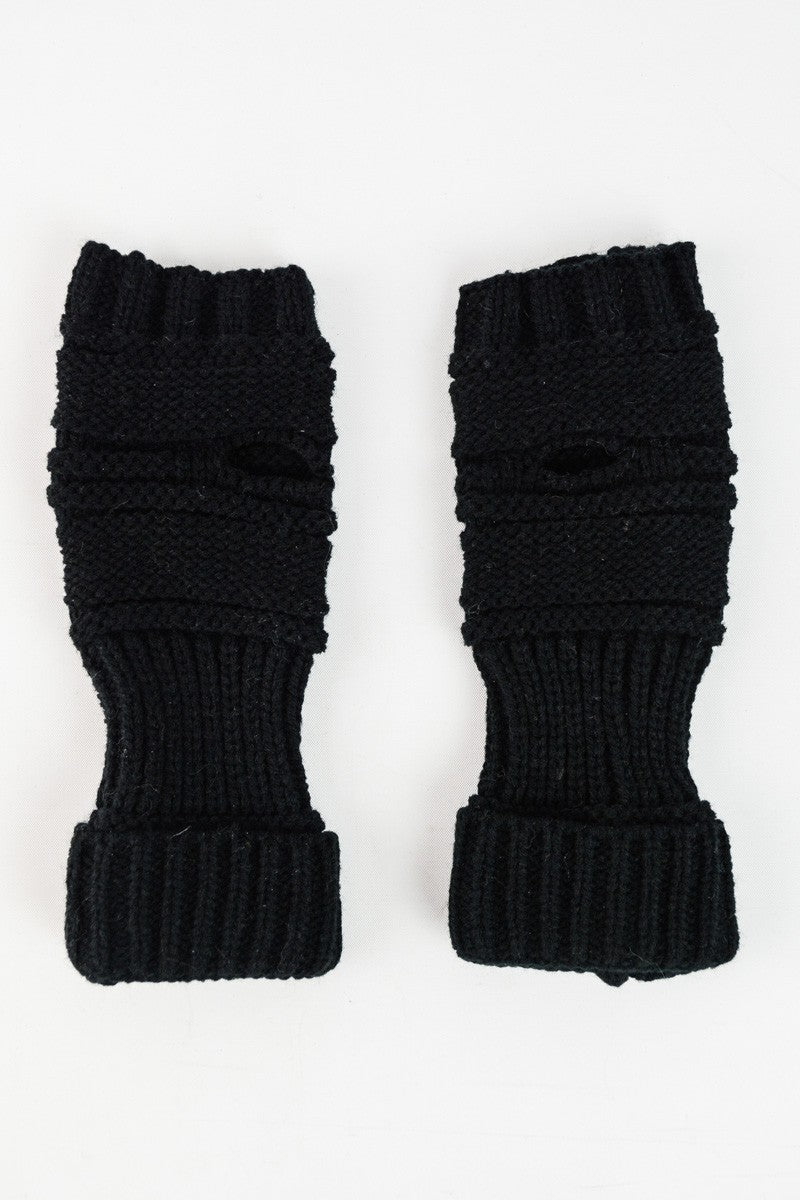 Ribbed Knit Handwarmers