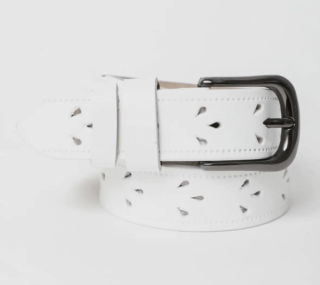 Petal Punchout Belts-Black or White