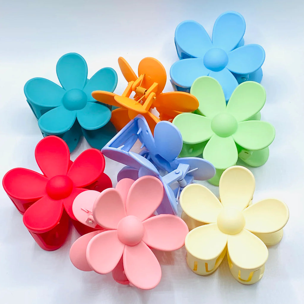 Spring Flower Claw Clips