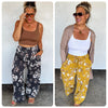 Haddie Wide Leg Floral Pants (preorder arrival mid Sept)