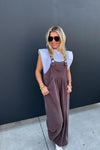 Cheetah and Solid Karli Boho Overalls (preorder arrival first week Dec)