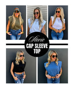 Stevie Cap Sleeve Top (preorder arrival first week Dec)