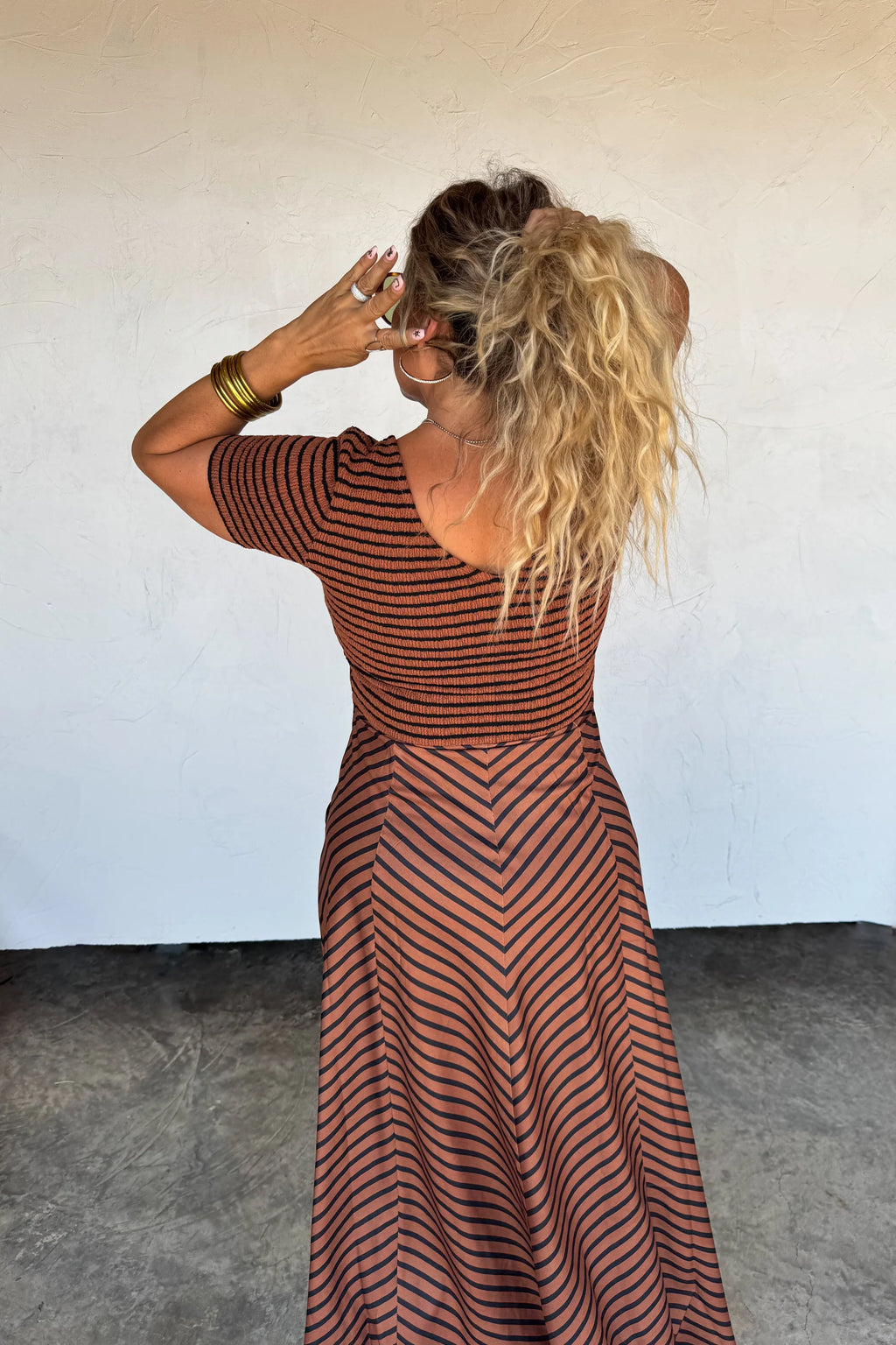 Calista Stripe Dress (preorder arrival mid Nov)
