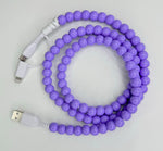 Beaded phone chargers