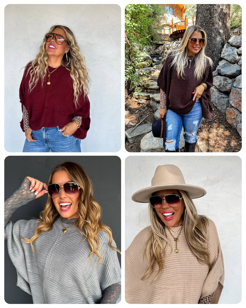 MEG Fall Pullover Poncho (preorder arrival mid Nov)