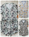 Women's Shorts Pajama Sets-3 prints (preorder arrival early July)
