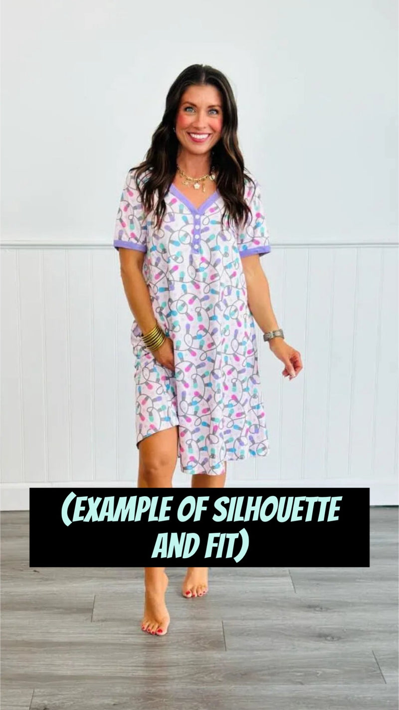 Women's SLEEP DRESS-3 prints (preorder arrival early July)