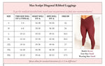 Max Sculpt Diagonal Ribbed Leggings- 3 colors (preorder arrival early March)