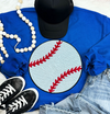 BASEBALL Sequin Patch Sweatshirt (preorder arrival 10 biz days)