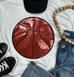 BASKETBALL Sequin Patch TEE (preorder arrival 10 days)