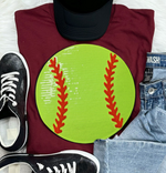 SOFTBALL Sequin Patch TEE (preorder arrival 10 days)