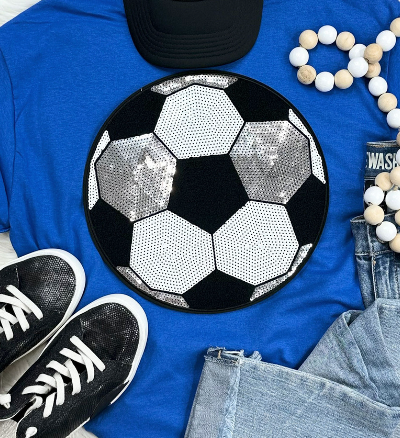 SOCCER Sequin Patch TEE (preorder arrival 10 days)