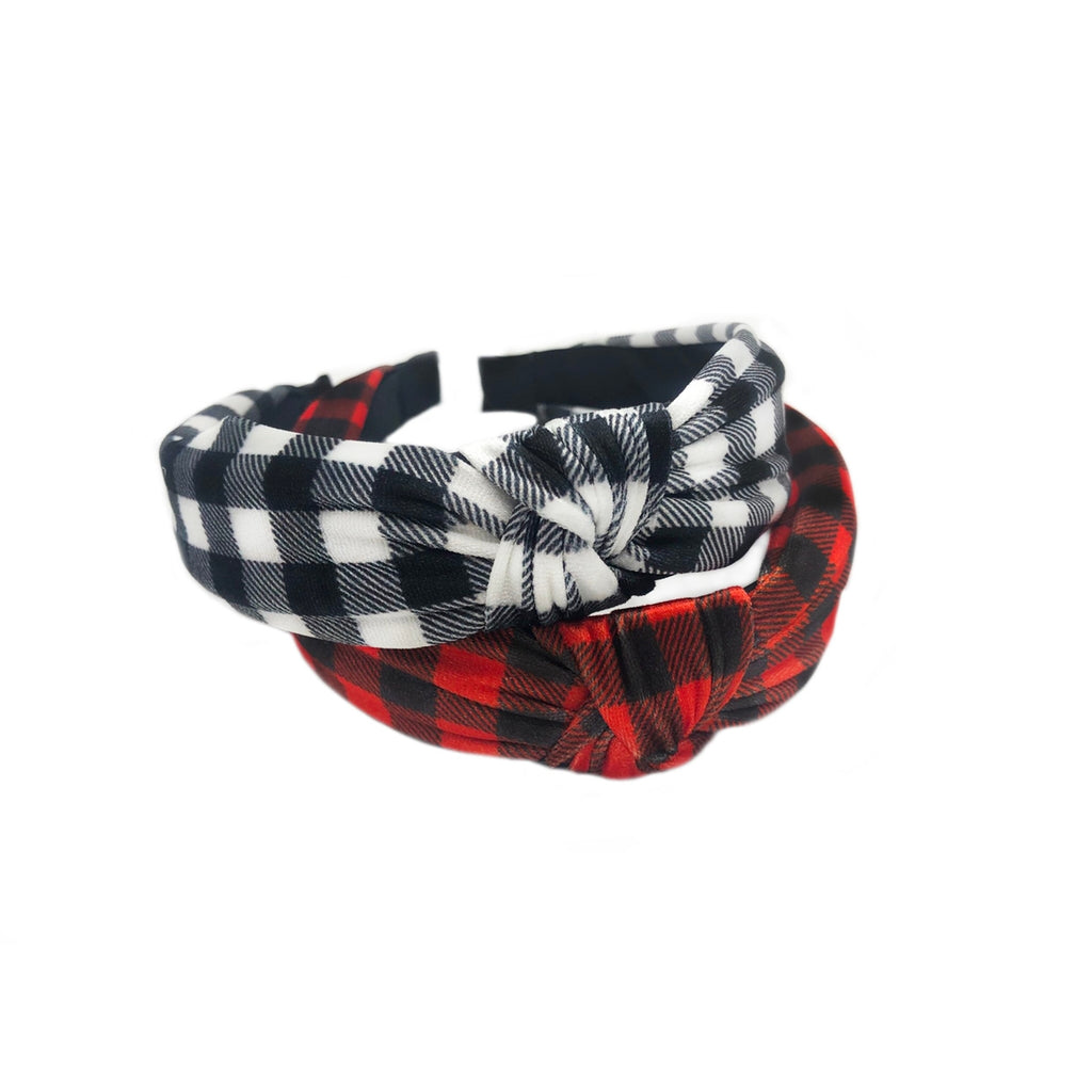 Plaid Knot Headband