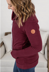 Cozy Burgundy Cowl Neck Sweatshirt