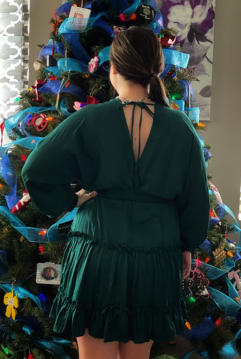 Emerald Tiered Dress