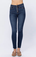 JB High Rise Button Fly Jeans