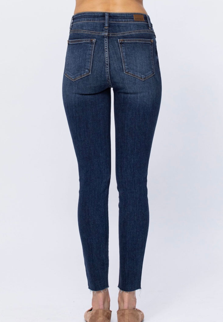 JB High Rise Button Fly Jeans